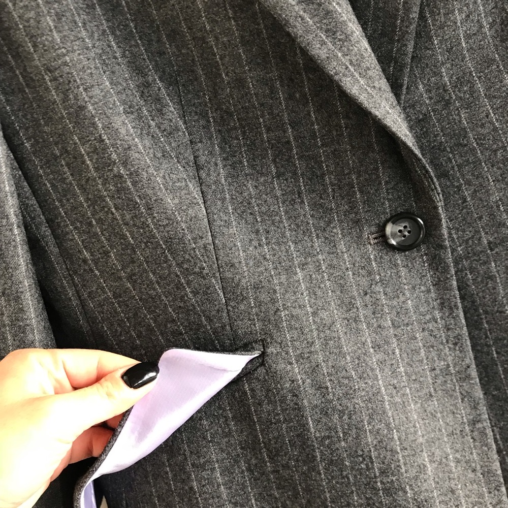 🚫SOLD🚫 Brooks Brothers Wool Pin/Stripe Jacket - Picture 4 of 5